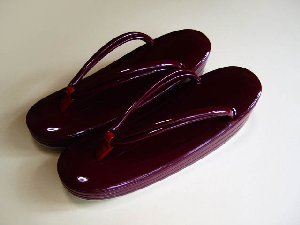 おしゃれ草履 あずき色 3