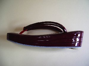 おしゃれ草履 あずき色 3