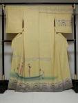 Kimono Houmongi Drawing by hand Yuzen author Mr. Kiyoshi Ishihara' Egypt God