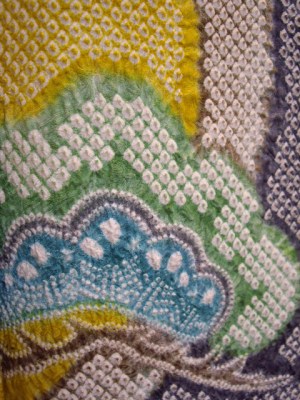 Sou Shibori Furisode MATU UME BOTAN