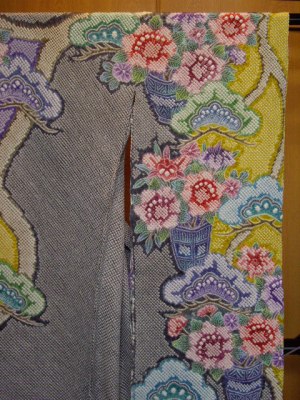 Sou Shibori Furisode MATU UME BOTAN