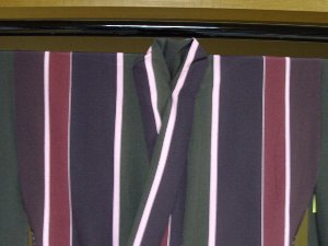 滝沢晃の訪問着コーディネート 縞 目返し