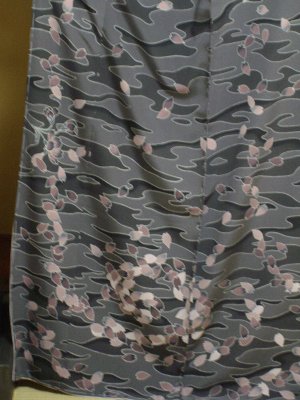 滝沢晃の訪問着コーディネート さざ波に桜