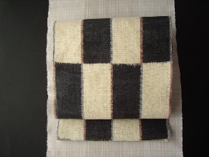 こだわりの織り物 帯 和紙絣