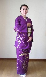 はんなり京都の訪問着<br>葡萄紋(ぶどうもん)