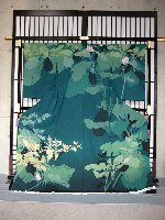 丹下雄介 屏風 夜の畑で（きゅうり） … きもの人 高級和装着物専門通販